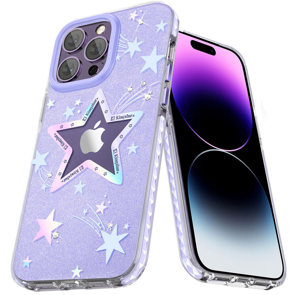 Kingxbar Heart Star для iPhone 14 Plus, фиолетовый цена | 220.lv