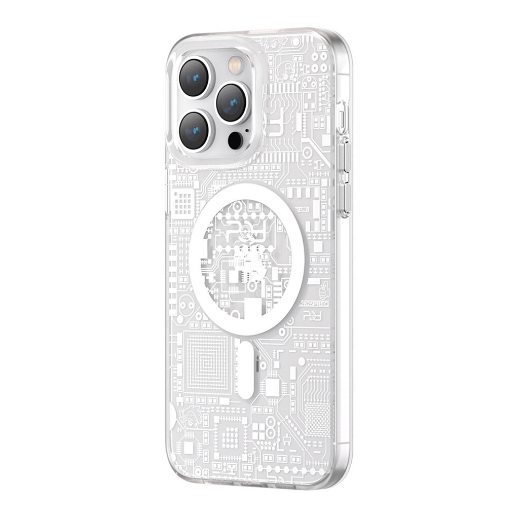 Kingxbar PQY Geek paredzēts iPhone 14 MagSafe, sudrabains cena un informācija | Telefonu vāciņi, maciņi | 220.lv