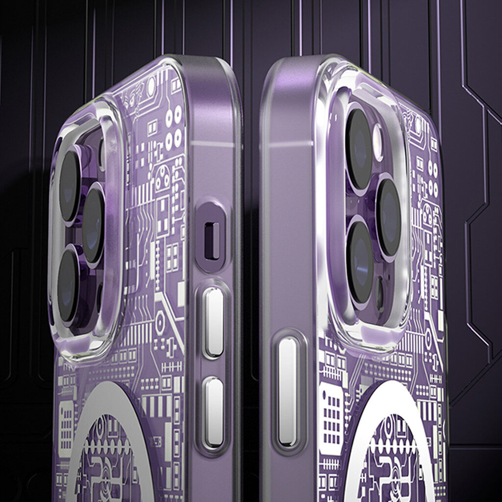 Kingxbar PQY Geek paredzēts iPhone 14 MagSafe, sudrabains cena un informācija | Telefonu vāciņi, maciņi | 220.lv