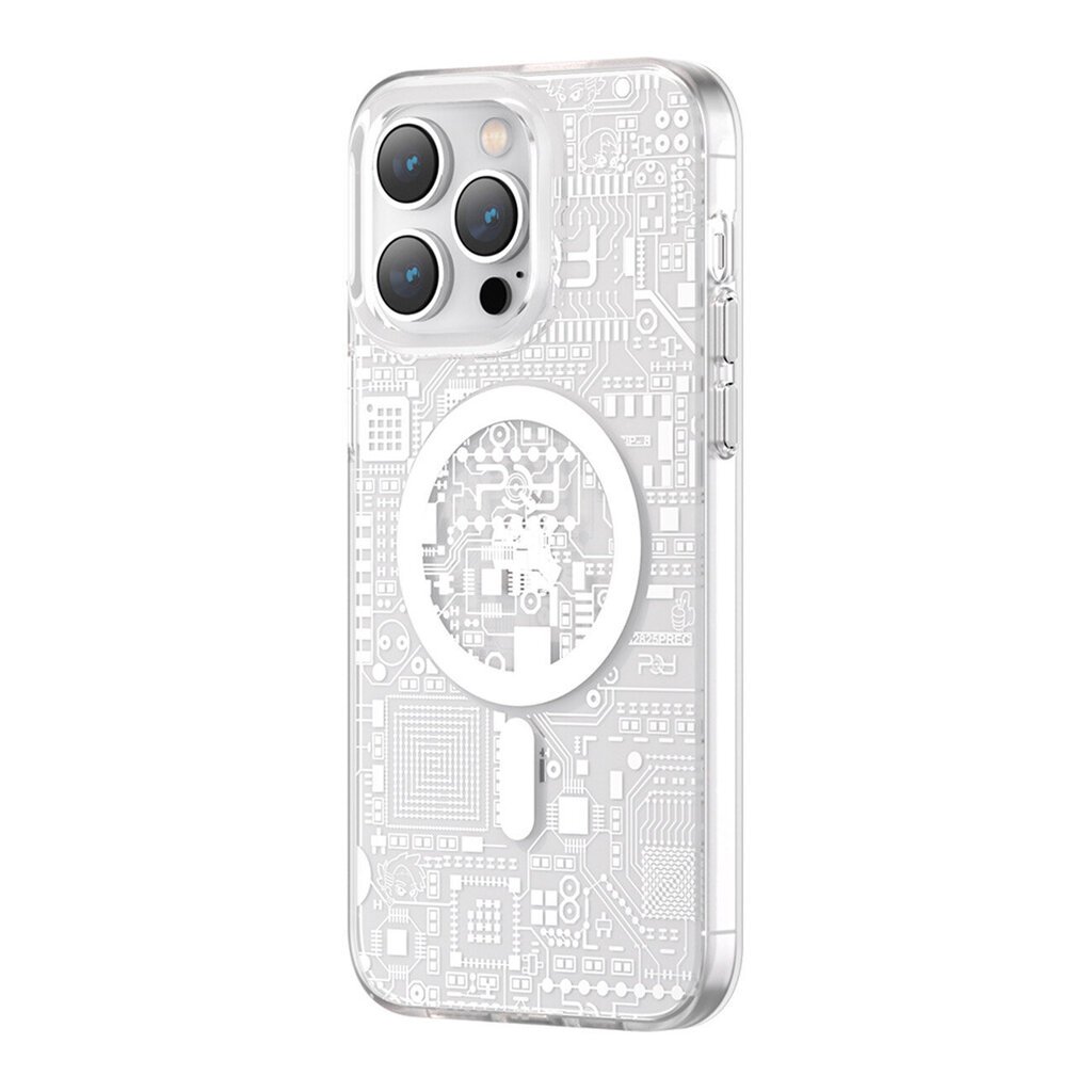 Kingxbar PQY Geek paredzēts iPhone 14 Pro Max MagSafe, sudrabains цена и информация | Telefonu vāciņi, maciņi | 220.lv