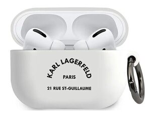 Karl Lagerfeld KLACAPSILRSGWH piemērots AirPods Pro, balts cena un informācija | Austiņas | 220.lv