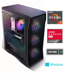 Gamer Ryzen 7 7700X 16GB 512GB SSD RX6600 Windows 10 Stacionārais dators цена и информация | Стационарные компьютеры | 220.lv