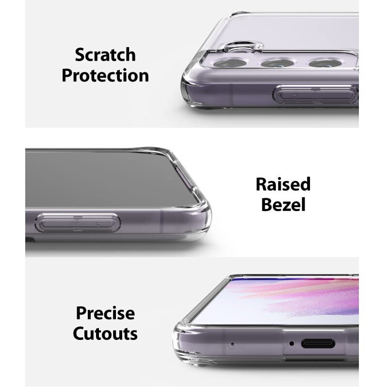 TakeMe Ultra Slim 0.5mm Back Case Samsung Galaxy S21 FE (G990B) super plāns telefona apvalks Caurspīdīgs цена и информация | Telefonu vāciņi, maciņi | 220.lv