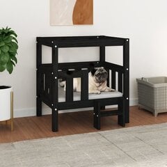 Suņu gulta, 65,5x43x70cm, melns cena un informācija | Suņu gultas, spilveni, būdas | 220.lv