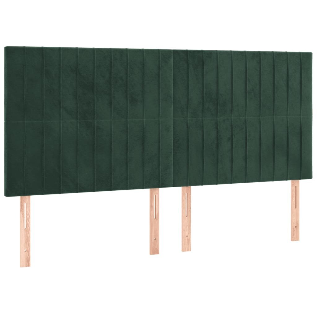 Galvgalis vidaXL, 200x5x118/128cm, zaļš cena un informācija | Gultas | 220.lv