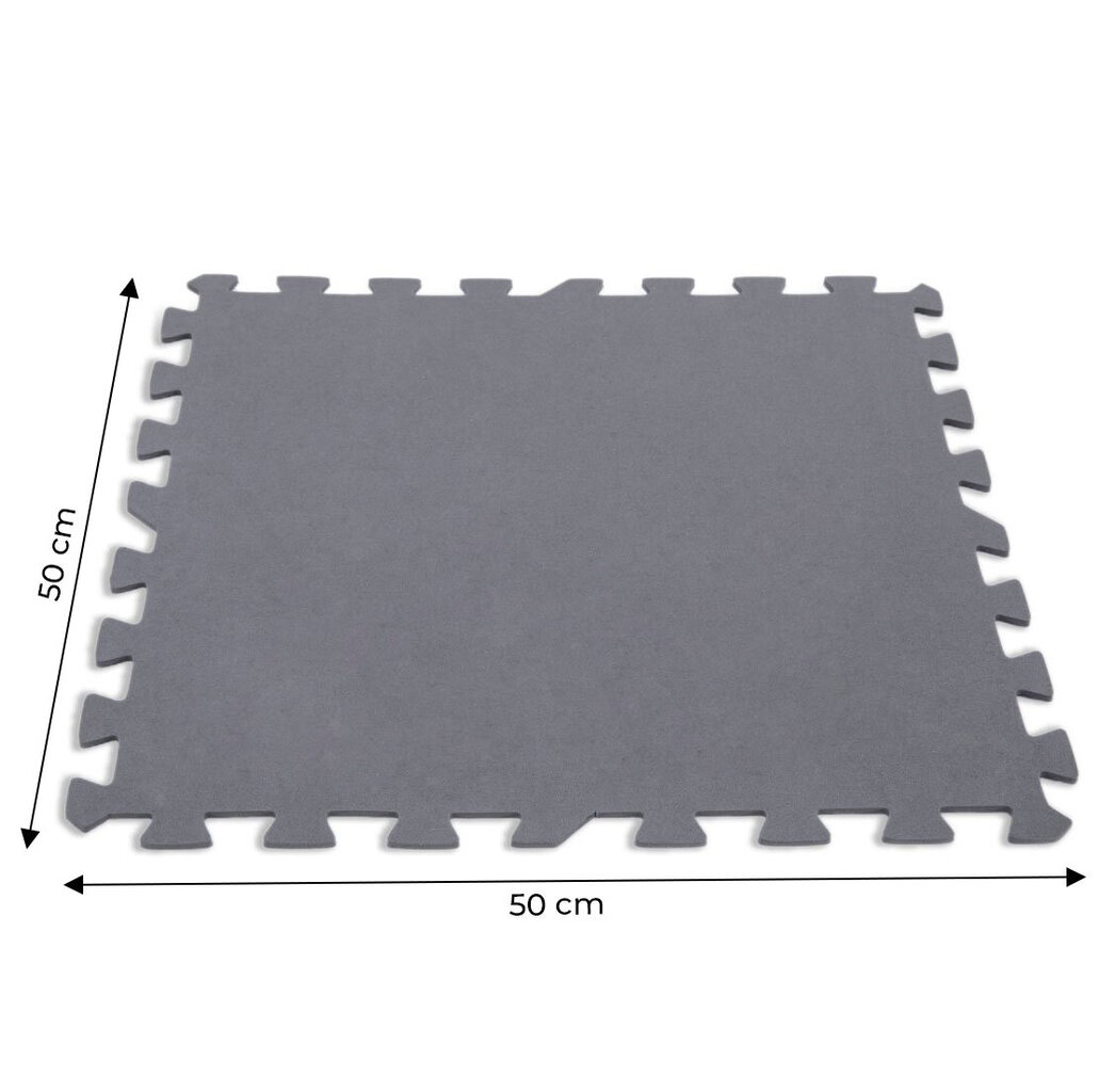 Putuplasta puzles paklājiņš zem baseina 50x50cm 8gab. cena un informācija | Baseinu piederumi | 220.lv