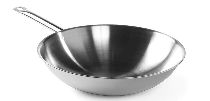 Wok panna 3-ply - bez vāka, HENDI, ø360x(H)90mm цена и информация | Pannas | 220.lv