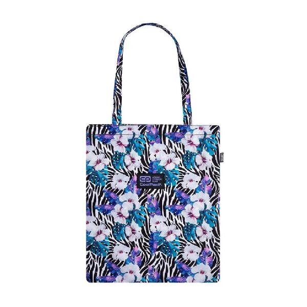 CoolPack iepirkumu soma Flower Zebra, 41 x 35 cm cena un informācija | Iepirkumu somas | 220.lv