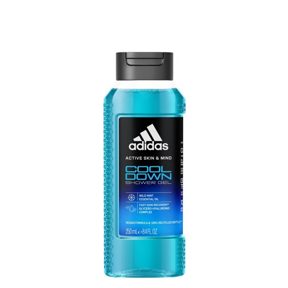 Dušas želeja Adidas Cool Down, 250 ml cena un informācija | Dušas želejas, eļļas | 220.lv