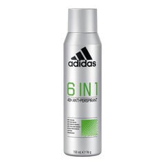 Dezodorants Adidas 6 in 1, 150 ml cena un informācija | Dezodoranti | 220.lv