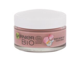 Крем для лица Garnier Bio Rosy Glow 3в1, 50 мл цена и информация | Наносите на чистую кожу лица. Подержите около 10-15 минут и смойте водой. | 220.lv