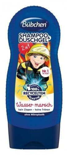 Šampūns un dušas želeja Bübchen Kinder Shampoo & Duschgel Wasser marsch, 230 ml cena un informācija | Bērnu kosmētika, līdzekļi jaunajām māmiņām | 220.lv