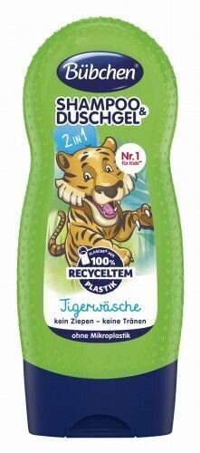 Šampūns un dušas želeja Bübchen Shampoo & Shower Tiger Wash, 230 ml cena un informācija | Bērnu kosmētika, līdzekļi jaunajām māmiņām | 220.lv