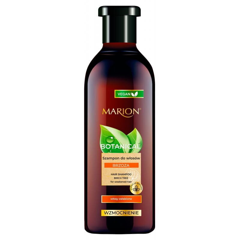 Šampūns novājinātiem matiem Bērzs Marion Botanical Strengthening, 400 ml cena un informācija | Šampūni | 220.lv