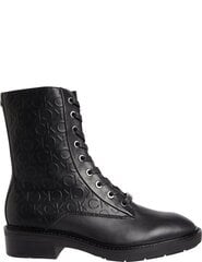 CALVIN KLEIN sieviešu melni zābaki RUBBER SOLE COMBAT BOOT цена и информация | Женские сапоги | 220.lv