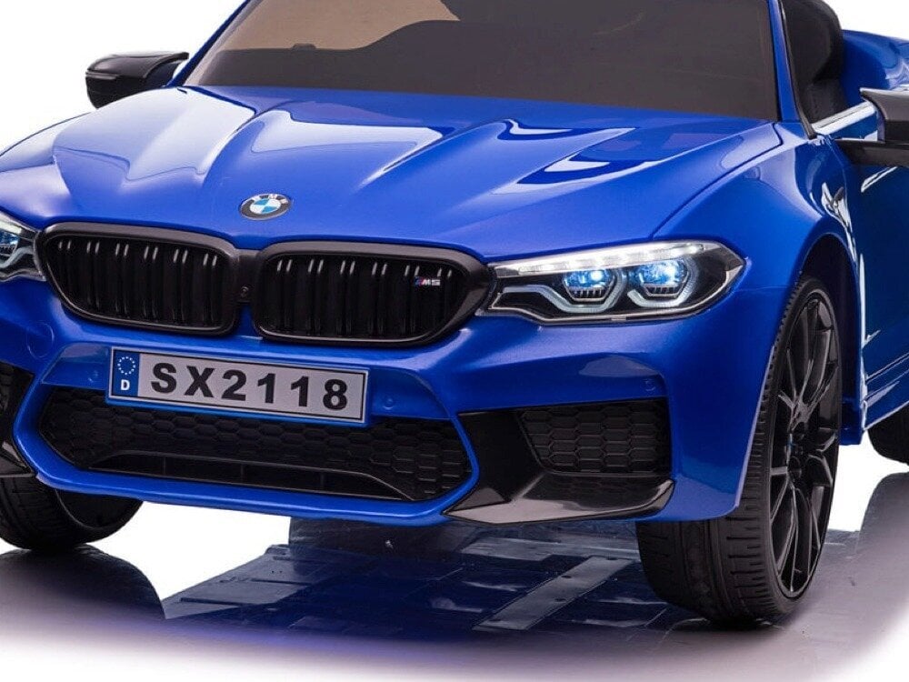 Automašīna bērniem BMW M5, zila lakota цена и информация | Bērnu elektroauto | 220.lv