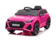 Vienvietīgs bērnu elektromobilis Audi RS6 12v, rozā цена и информация | Bērnu elektroauto | 220.lv