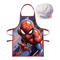Bērnu Virtuves Priekšauts un Pavāra Cepure Spiderman cena un informācija | Virtuves dvieļi, cimdi, priekšauti | 220.lv