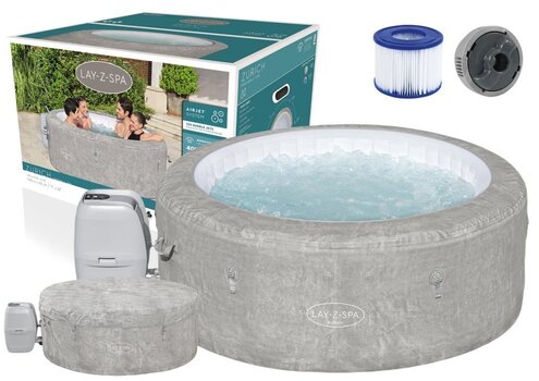 Džakuzi basens Bestway 60065 Lay-Z-Spa Zurich Jacuzzi 180cm (bez filtra) цена и информация | Бассейны | 220.lv