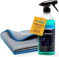 Licargo® Slices Bundle - 2x Premium Wafflefelless & Glass Cleaner Car (750 мл) - для кристально прозрачных автомобильных окон без полос и полос цена и информация | Чистящие средства | 220.lv