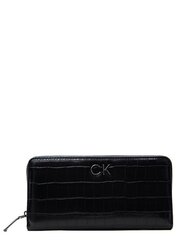 Sieviešu maks CALVIN KLEIN Re-Lock Slim Croc 545005814 cena un informācija | Sieviešu maki, karšu maki | 220.lv