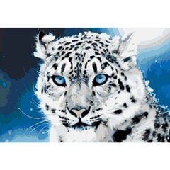 Набор для рисования по номерам Снежный барс 34x50 цена и информация | Живопись по номерам | 220.lv