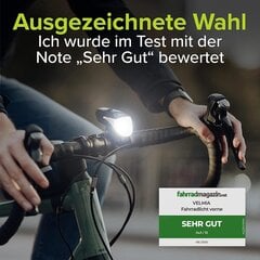 Velmia velosipēdu gaisma priekšējā цена и информация | Велосипедные фонари, отражатели | 220.lv