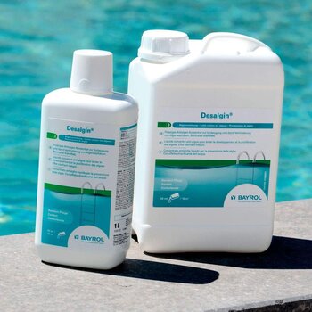 Bayrol DeSalgin® 6 L - šķidra antealg kontrole, lai novērstu un novērstu aļģu augšanu baseinā - izcils baseina ūdens, pateicoties skaidram efektam - bez vara sulfāta cena un informācija | Baseina kopšanas līdzekļi | 220.lv