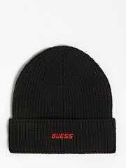 Vīriešu Cepure GUESS JEANS Embroidered Logo Melns 563934073 cena un informācija | Vīriešu cepures, šalles, cimdi | 220.lv