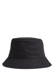Vīriešu cepure CALVIN KLEIN Tagged Bucket Melna 545008715 cena un informācija | Vīriešu cepures, šalles, cimdi | 220.lv