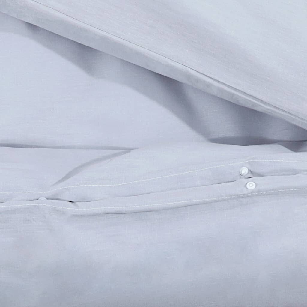 vidaXL gultasveļas komplekts, pelēks, 220x240 cm, mikrošķiedra цена и информация | Gultas veļas komplekti | 220.lv