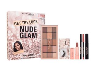 Набор для макияжа Makeup Revolution London Nude Glam, 16,5 г цена и информация | Тушь, средства для роста ресниц, тени для век, карандаши для глаз | 220.lv