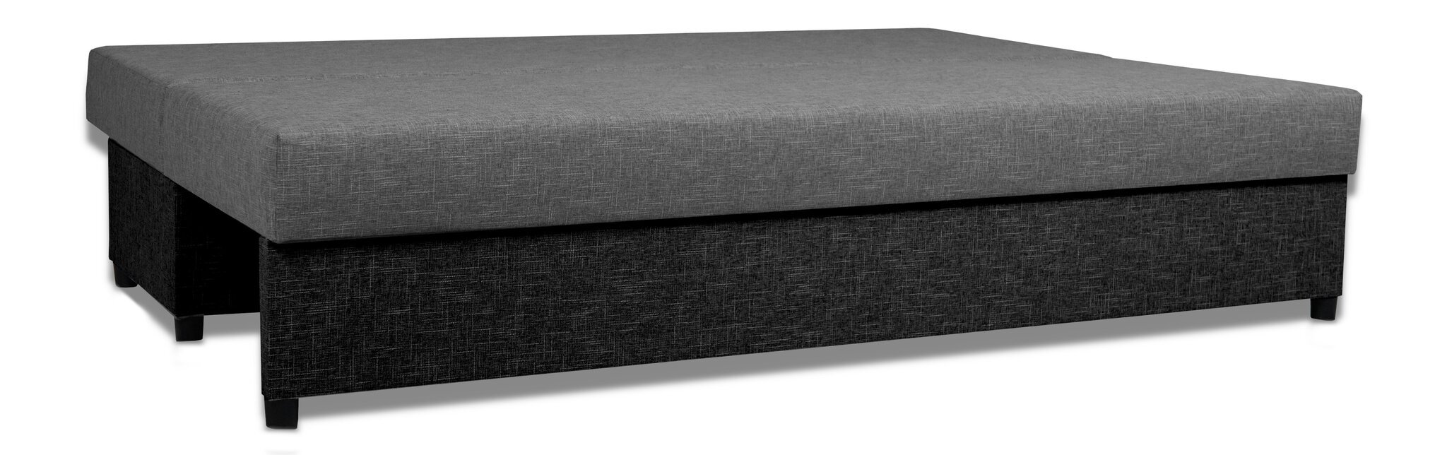 Dīvāns gulta Mini Kombinēts gaišs+tumši pelēks cena un informācija | Dīvāni | 220.lv