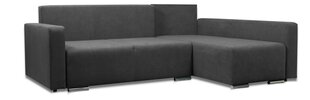 Угловой диван Megan, левый, темно-серый цена и информация | Угловые диваны | 220.lv