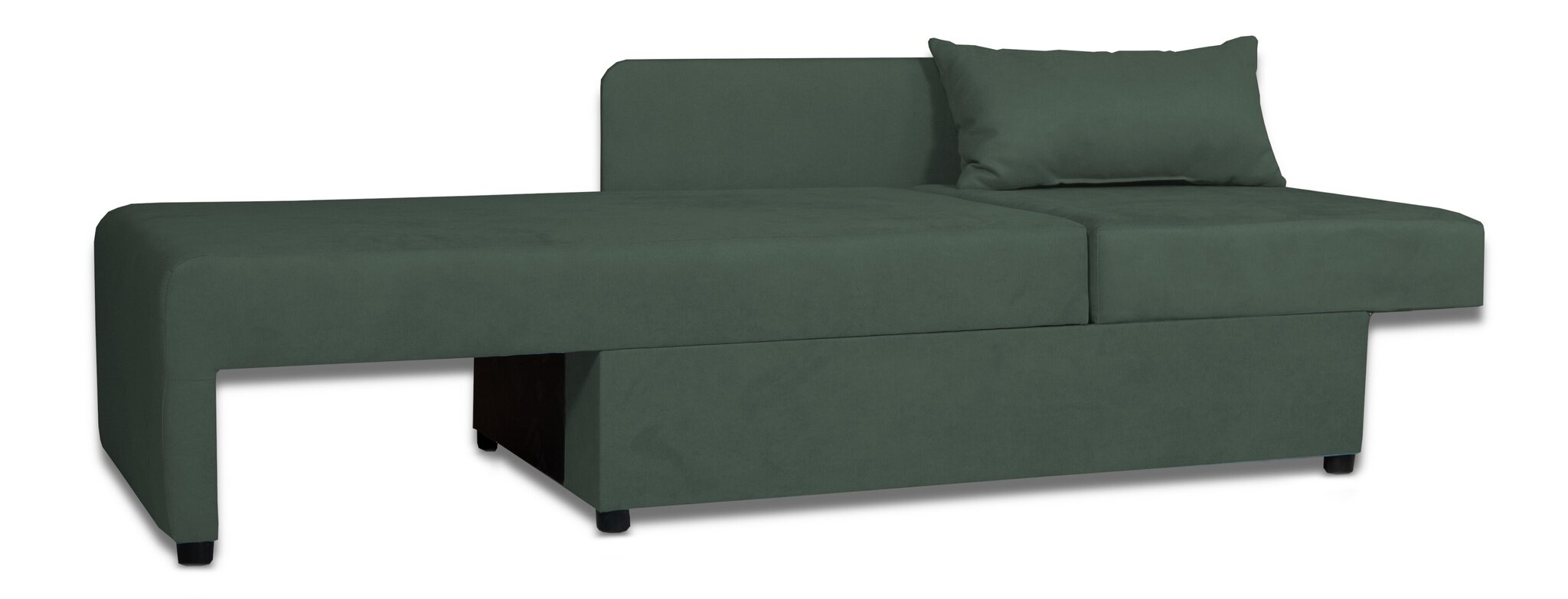 Bērnu dīvāns gulta Villy (Labais) Zaļš cena | 220.lv