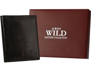 Мужской кошелек из натуральной кожи Always Wild, коричневый цена и информация | Мужские кошельки | 220.lv