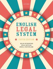 English Legal System 5th Revised edition cena un informācija | Ekonomikas grāmatas | 220.lv