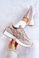 Klasiski sporta apavi ar šņorētu smilškrāsas Patrice 18381-H cena un informācija | Sporta apavi sievietēm | 220.lv