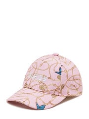 Женская кепка GUESS JEANS Printed Chain & Charms Pink 563932269 цена и информация | Женские шапки | 220.lv