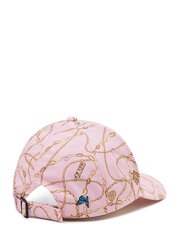 Sieviešu cepure GUESS JEANS Printed Chain & Charms Pink 563932269 Rozā cena un informācija | Sieviešu cepures | 220.lv