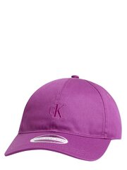Sieviešu cepure CALVIN KLEIN Minimal Monogram Berry 545008669 Violeta cena un informācija | Sieviešu cepures | 220.lv