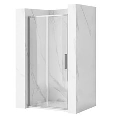 REA RAPID SLIDE 140 hromētas bīdāmās dušas durvis cena un informācija | Dušas durvis, dušas sienas | 220.lv