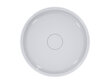 Apaļa izlietne no lieta marmora galda virsmai ar drenāžu 40 cm, MONO, balta cena un informācija | Izlietnes | 220.lv