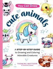 You Can Draw Cute Animals: A Step-by-Step Guide to Drawing and Coloring Adorable Creatures cena un informācija | Mākslas grāmatas | 220.lv