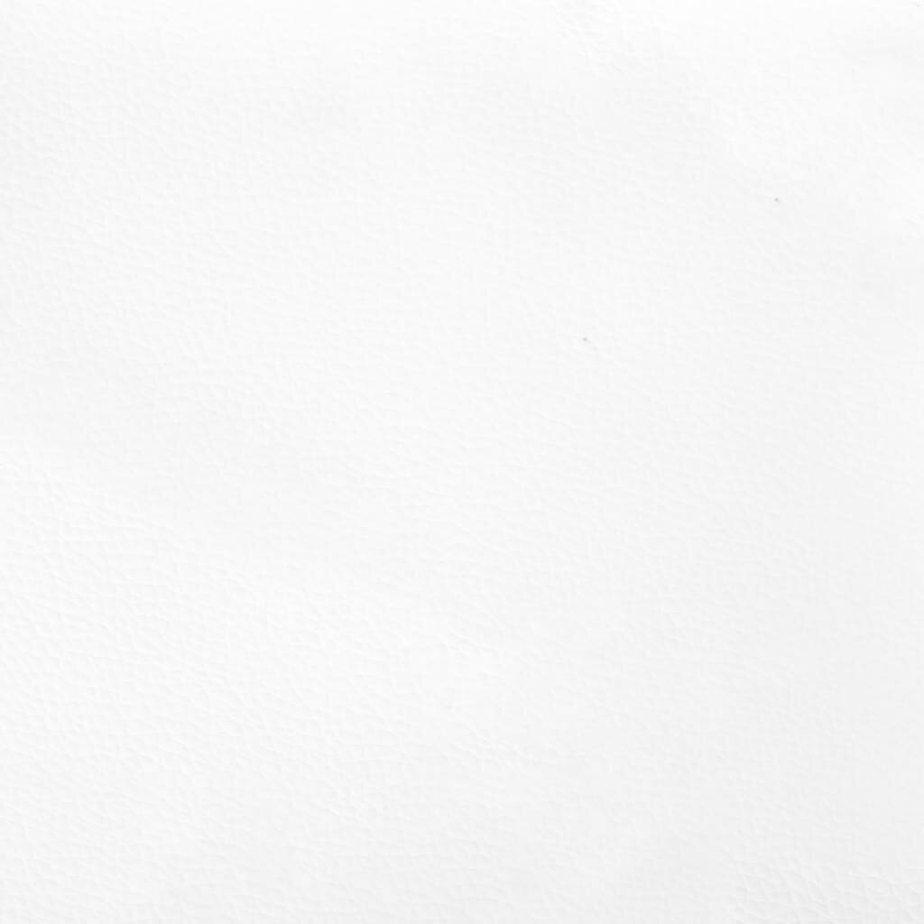 vidaXL gultas rāmis, balts, 160x200 cm, mākslīgā āda cena un informācija | Gultas | 220.lv