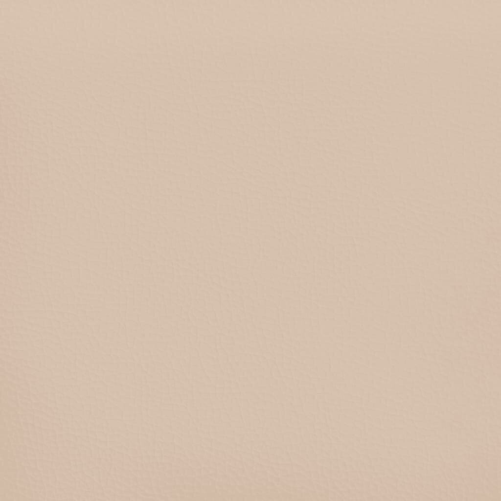 vidaXL gultas rāmis, kapučīno krāsas, 200x200 cm, mākslīgā āda cena un informācija | Gultas | 220.lv