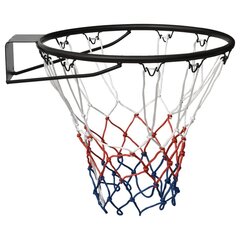 vidaXL basketbola grozs, melns, 45 cm, tērauds цена и информация | Другие баскетбольные товары | 220.lv