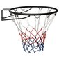 vidaXL basketbola grozs, melns, 45 cm, tērauds cena un informācija | Citi basketbola aksesuāri | 220.lv