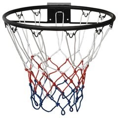 vidaXL basketbola grozs, melns, 45 cm, tērauds цена и информация | Другие баскетбольные товары | 220.lv