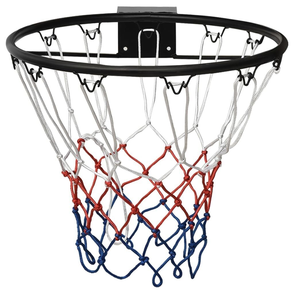 vidaXL basketbola grozs, melns, 45 cm, tērauds цена и информация | Citi basketbola aksesuāri | 220.lv